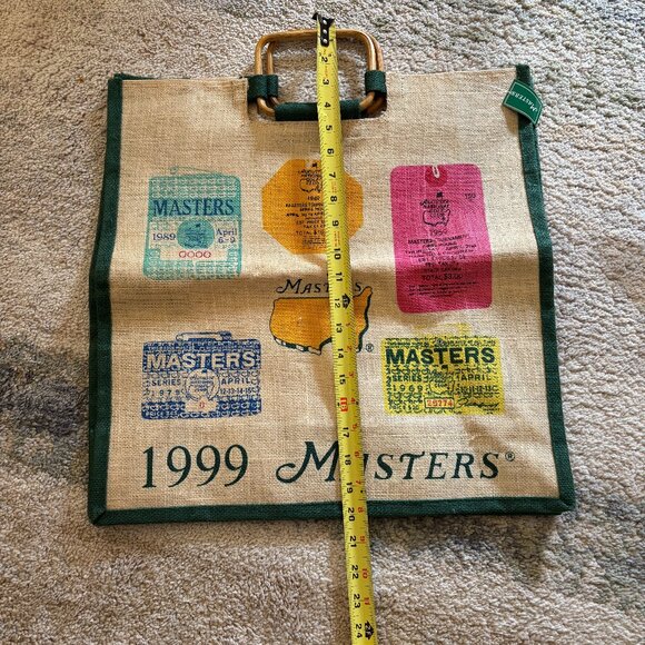 Vintage 1999 Masters Augusta Golf Souvenir Tote Bag NWT - Picture 5 of 9